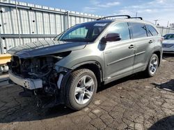 Salvage cars for sale from Copart Dyer, IN: 2016 Toyota Highlander Hybrid Limited