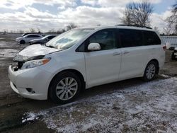 Salvage cars for sale from Copart Ontario Auction, ON: 2014 Toyota Sienna XLE