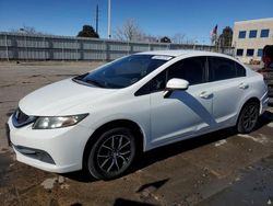 Vehiculos salvage en venta de Copart Littleton, CO: 2015 Honda Civic LX