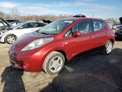Salvage cars for sale at Des Moines, IA auction: 2012 Nissan Leaf SV