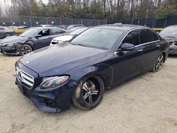 Salvage cars for sale at Waldorf, MD auction: 2017 Mercedes-Benz E 300 4matic