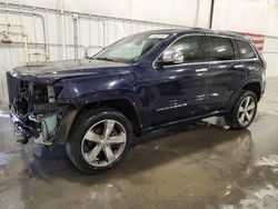Salvage SUVs for sale at auction: 2015 Jeep Grand Cherokee Overland