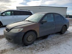 Salvage cars for sale from Copart Rocky View County, AB: 2005 Honda Civic LX