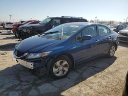 Salvage cars for sale at Indianapolis, IN auction: 2014 Honda Civic LX