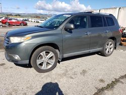 Salvage cars for sale from Copart Van Nuys, CA: 2012 Toyota Highlander Limited