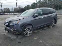 Salvage cars for sale at Savannah, GA auction: 2016 Honda Pilot Touring