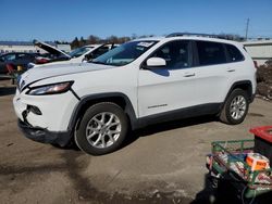 Salvage cars for sale at Pennsburg, PA auction: 2015 Jeep Cherokee Latitude