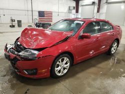 Salvage cars for sale from Copart Avon, MN: 2012 Ford Fusion SE