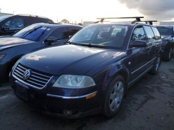 Salvage cars for sale from Copart Martinez, CA: 2003 Volkswagen Passat GLX 4MOTION