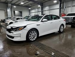 Salvage cars for sale from Copart Ham Lake, MN: 2016 KIA Optima EX