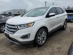 Salvage cars for sale at Chicago Heights, IL auction: 2015 Ford Edge Titanium