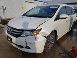 Salvage cars for sale at Pekin, IL auction: 2014 Honda Odyssey Touring