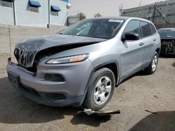 Jeep salvage cars for sale: 2016 Jeep Cherokee Sport