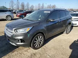 Salvage cars for sale from Copart Cahokia Heights, IL: 2017 Ford Escape Titanium