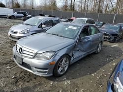 Salvage cars for sale from Copart Waldorf, MD: 2012 Mercedes-Benz C 350