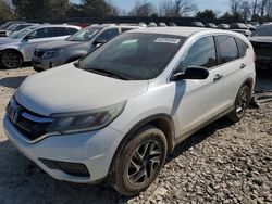 Salvage cars for sale at Madisonville, TN auction: 2016 Honda CR-V SE