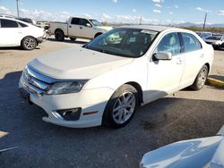 Salvage cars for sale at Tucson, AZ auction: 2012 Ford Fusion SEL