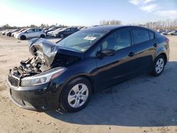 KIA Forte LX salvage cars for sale: 2018 KIA Forte LX