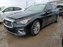 Salvage cars for sale at Chicago Heights, IL auction: 2020 Infiniti Q50 Pure