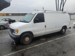 Ford salvage cars for sale: 2002 Ford Econoline E150 Van