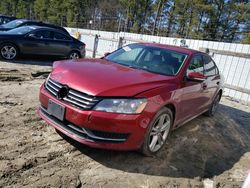 Salvage cars for sale from Copart Seaford, DE: 2015 Volkswagen Passat S