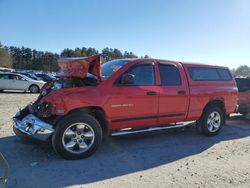 Salvage cars for sale from Copart Mendon, MA: 2005 Dodge RAM 1500 ST