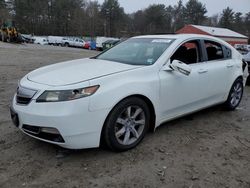 Salvage cars for sale at Mendon, MA auction: 2012 Acura TL