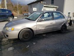 Salvage cars for sale from Copart York Haven, PA: 2002 Toyota Corolla CE