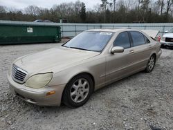 Salvage cars for sale from Copart Augusta, GA: 2002 Mercedes-Benz S 500