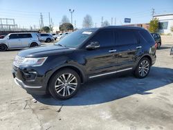 Salvage cars for sale from Copart Wilmington, CA: 2018 Ford Explorer Platinum