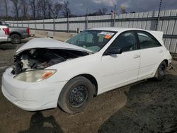 Salvage cars for sale from Copart Spartanburg, SC: 2003 Toyota Camry LE