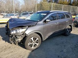 Salvage cars for sale at Waldorf, MD auction: 2016 KIA Sorento EX