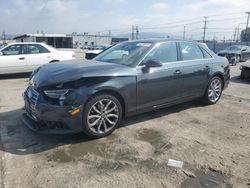 Salvage cars for sale from Copart Sun Valley, CA: 2019 Audi A4 Premium