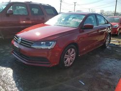 Salvage cars for sale at Chicago Heights, IL auction: 2017 Volkswagen Jetta S