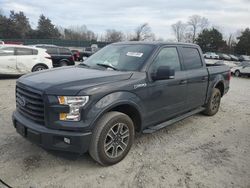 Ford salvage cars for sale: 2016 Ford F150 Supercrew