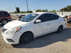 Salvage cars for sale from Copart Miami, FL: 2015 Nissan Versa S