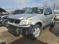 Ford salvage cars for sale: 2007 Ford Explorer XLT