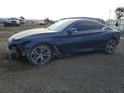 Salvage cars for sale at San Diego, CA auction: 2020 Infiniti Q60 Pure