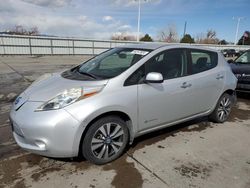 Nissan Leaf salvage cars for sale: 2013 Nissan Leaf S