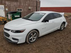 Salvage cars for sale at Rapid City, SD auction: 2017 Chevrolet Malibu LS