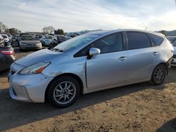 Salvage cars for sale from Copart San Martin, CA: 2012 Toyota Prius V