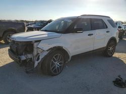 Salvage cars for sale from Copart San Antonio, TX: 2017 Ford Explorer Sport