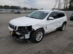 Vehiculos salvage en venta de Copart Dunn, NC: 2019 Jeep Cherokee Latitude