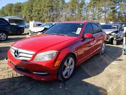 Salvage cars for sale from Copart Seaford, DE: 2011 Mercedes-Benz C300