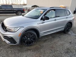 Salvage cars for sale at Spartanburg, SC auction: 2022 Volkswagen Tiguan SE R-LINE Black