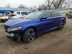 Salvage cars for sale at Wichita, KS auction: 2020 Honda Accord Sport