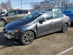 Vehiculos salvage en venta de Copart Moraine, OH: 2013 Honda Civic EXL