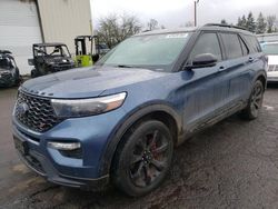 Salvage cars for sale from Copart Woodburn, OR: 2020 Ford Explorer ST