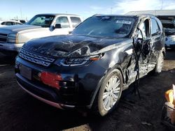 Salvage cars for sale from Copart Denver, CO: 2017 Land Rover Discovery HSE