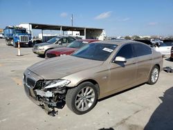 Salvage cars for sale at Grand Prairie, TX auction: 2013 BMW 535 I